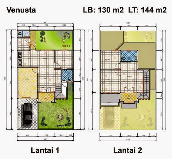 Desain Denah Rumah Minimalis Modern