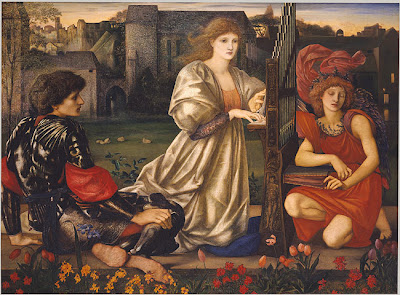 La canzone d'amore o Love Song quadro di Sir Edward Burne Jones