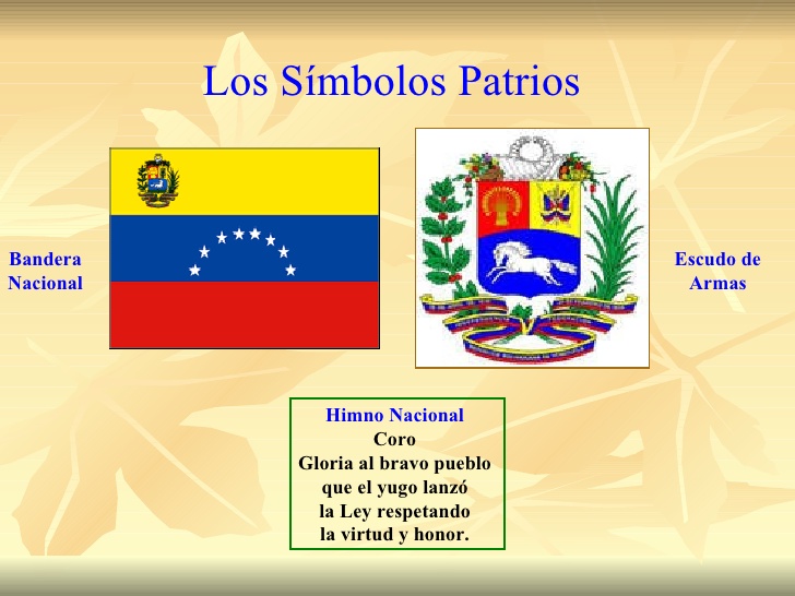 Collection of Sobre Los Simbolos Patrios De Venezuela | Mi Querida