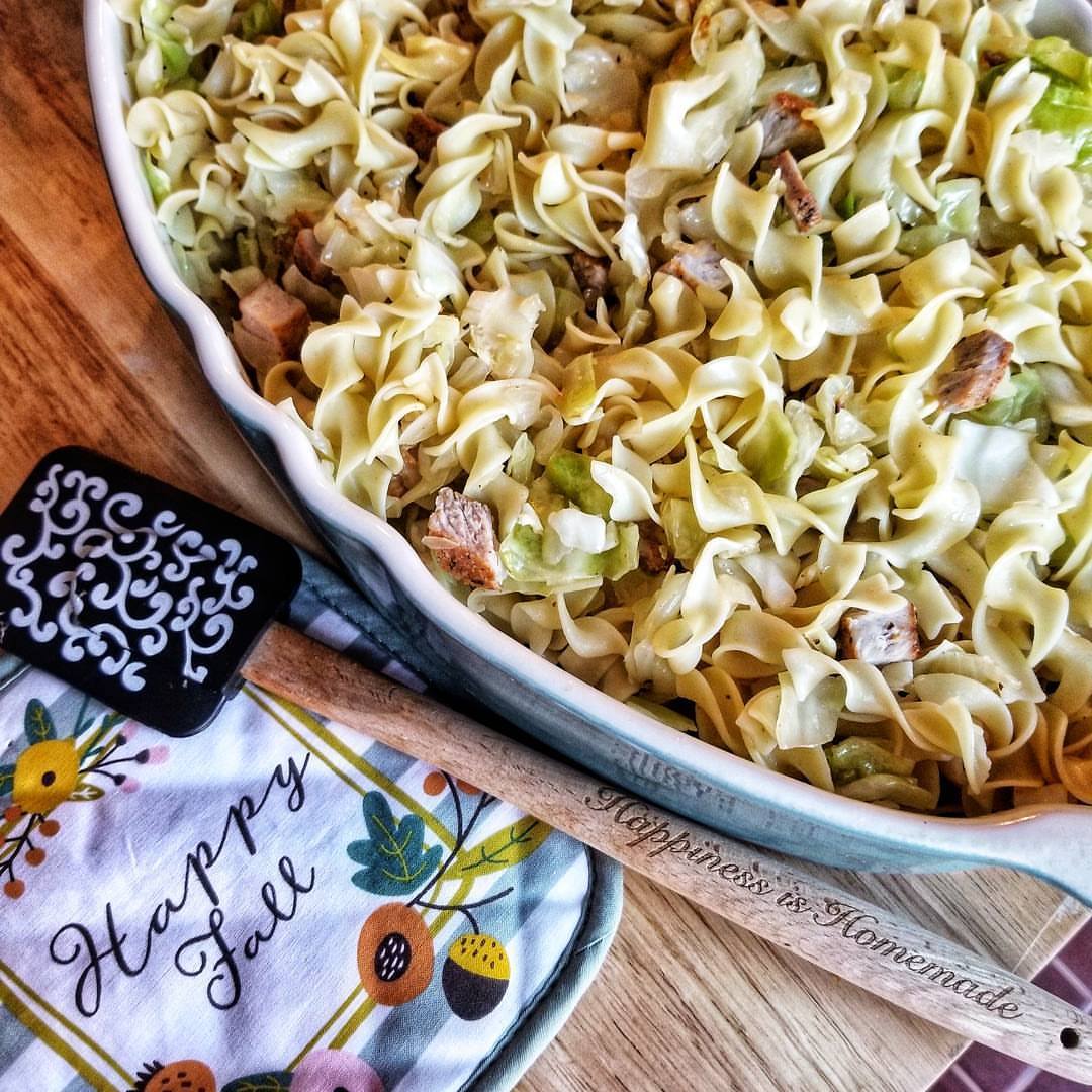 For the Love of Food Hearty Pork and Cabbage Noodles