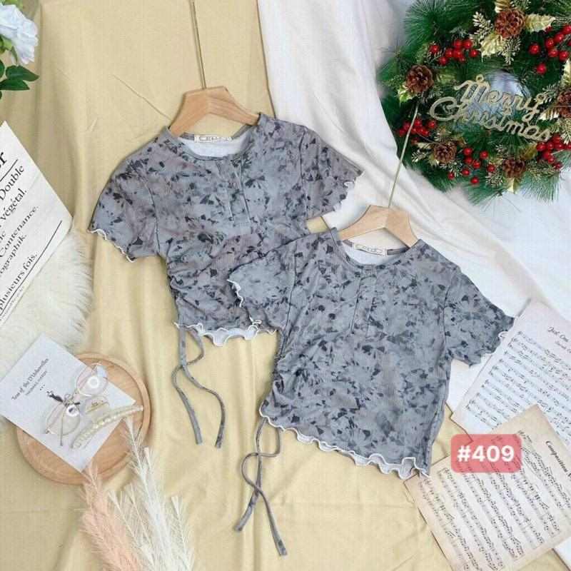 Áo Croptop Bozip Màu Loang