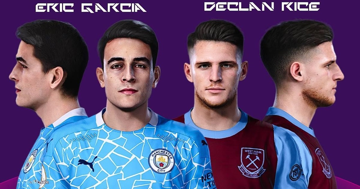 Pes 2020 Facepack Declan Rice Eric Garcia By Ynwa Soccerfandom Com Free Pes Patch And Fifa Updates