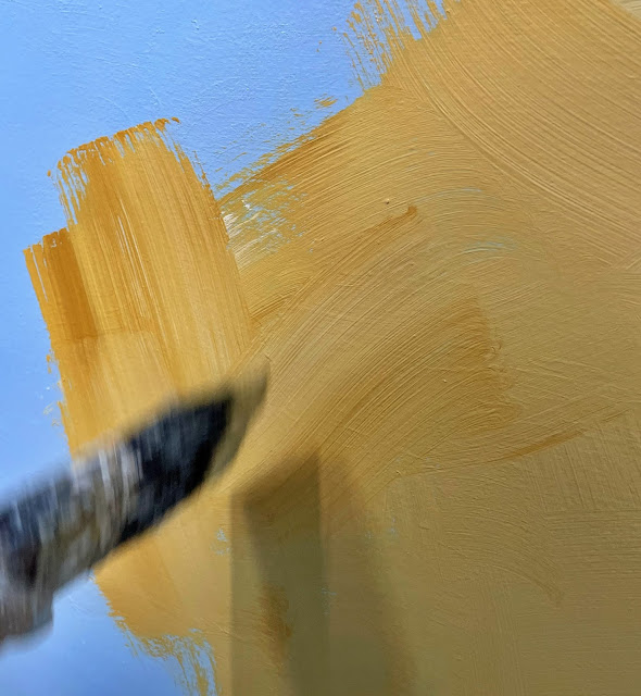 Create With Mom How to colour wash a focal wall