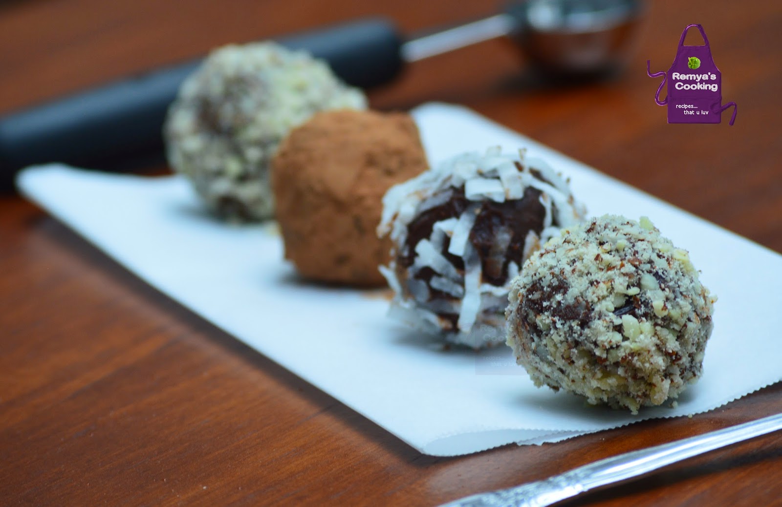 Remya's Baking Chocolate Truffle Balls