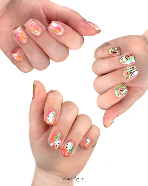 Easy Abstract Nail Art for Summer — 25 Sweetpeas