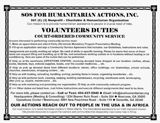 court ordered community service jobs near me
