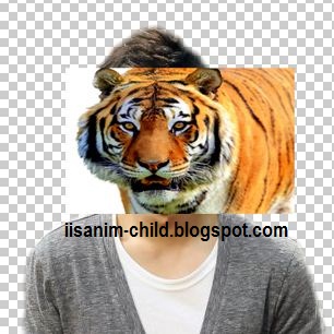 Tutorial Photoshop Membuat Manusia Harimau Iisanim Child 4 Drop Gambar