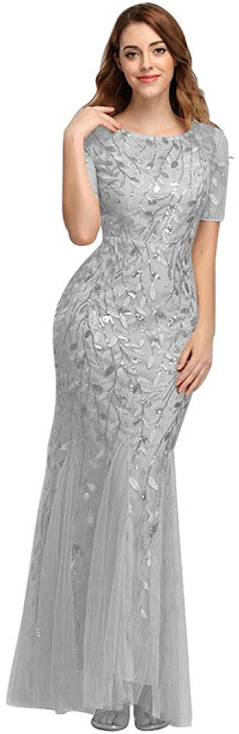 Silver Mother of The Groom Dresses