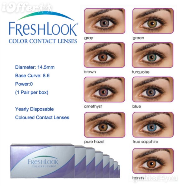 Love Makeup Safira Freshlook Colour Contact Lenses