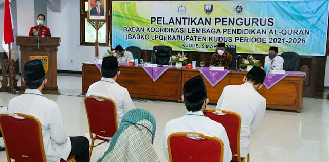 Hadiri Pelantikan LPQ, Hartopo Harap Kabupaten Kudus Dapat Jadi Salah Satu Qiblat Pusat Pendidikan 1 IMG 20210309 WA0201