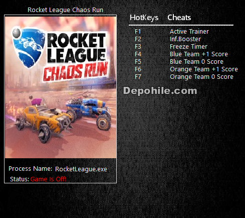 Rocket League Chaos Run (PC) Süre,Booster +6 Trainer Hile İndir