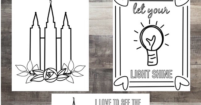 Life's Journey To Perfection: Several General Conference Coloring Pages