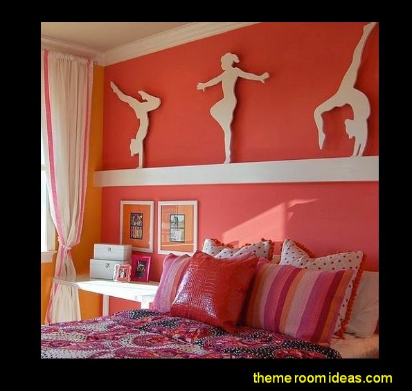Decorating theme bedrooms Maries Manor girls sports bedroom decor