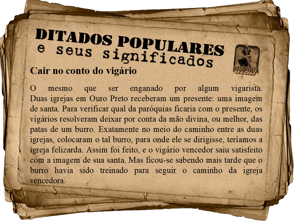 História Pensante Ano X Ditados populares