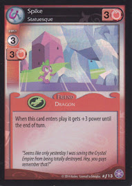 My Little Pony Spike, Statuesque The Crystal Games CCG Card