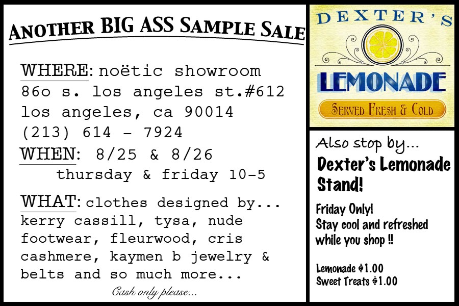 All this and lemonade! Outstanding