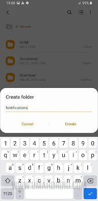 Folder Notifications di Samsung My Files