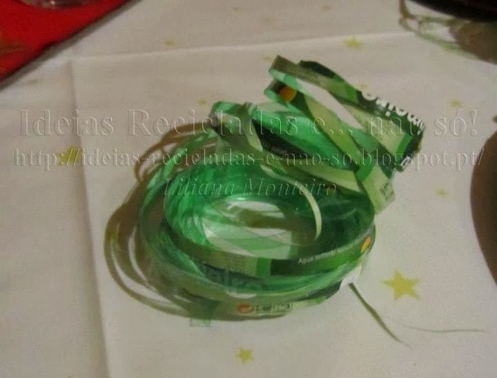 Fitas de Natal com garrafa de plástico (PET)