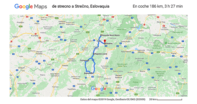 Ruta por Eslovaquia de Strecno a Strečno
