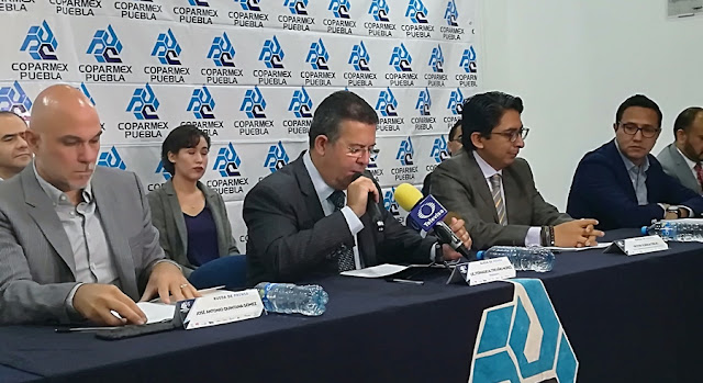 Coparmex Puebla reitera disponibilidad de trabajar de la mano con Miguel Barbosa