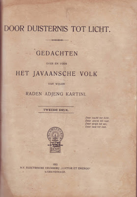 Buku Kartini Habis Gelap Terbitlah Terang Cetakan Tahun 1912
