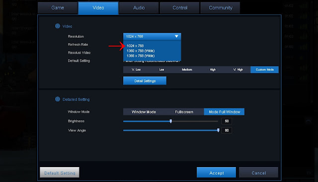 Resolusi layar point blank