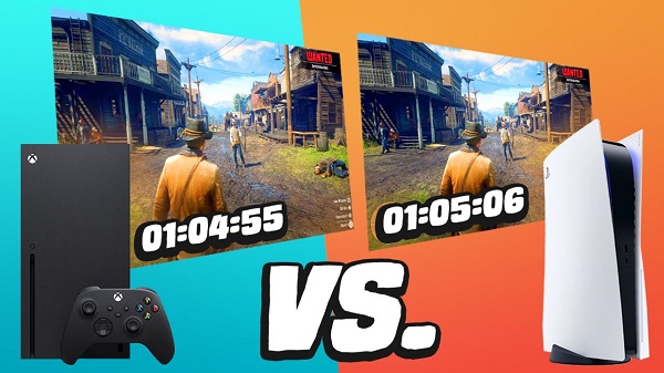 مقارنة بين أوقات تحميل الألعاب على جهاز PS5 و Xbox SX