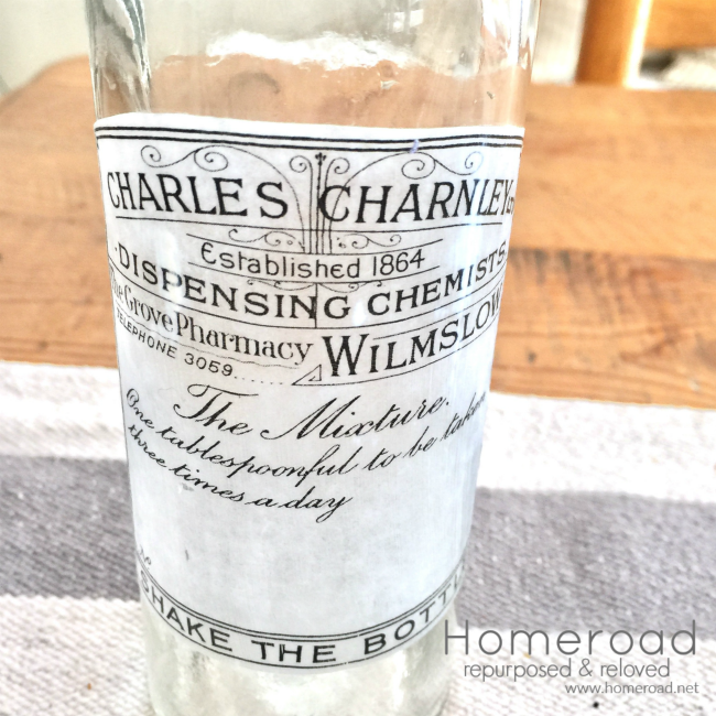 How to Create an Apothecary Label for a Hanging Bottle