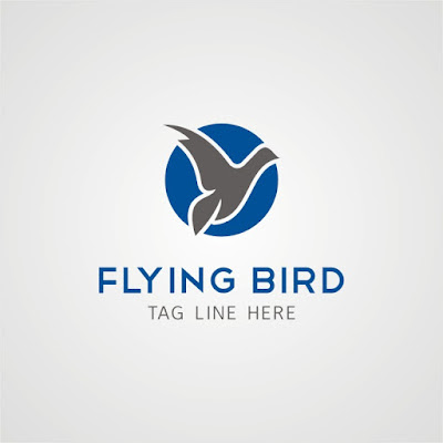 Flying Bird Logo Design Editable Logo Template Free Download