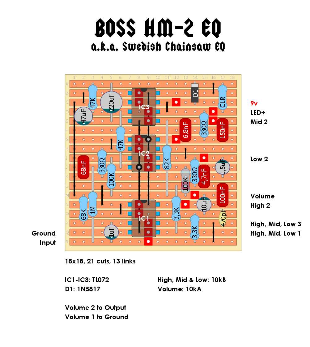 Dirtbox Layouts: Boss HM-2 Eq / Swedish Chainsaw Eq