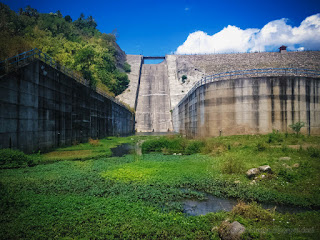 Natural Environment Output Side Of Titab Ularan Dam Construction Building In The Valley North Bali Indonesia