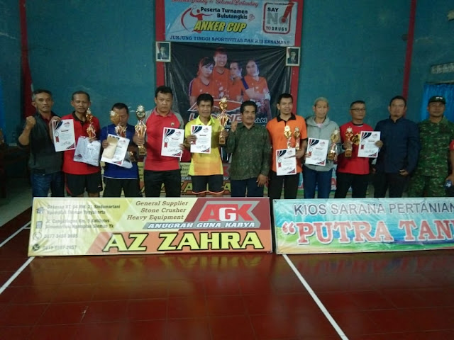 Turnamen Bulutangkis Anker Cub Ditutup Bersama Babinsa Manisrenggo