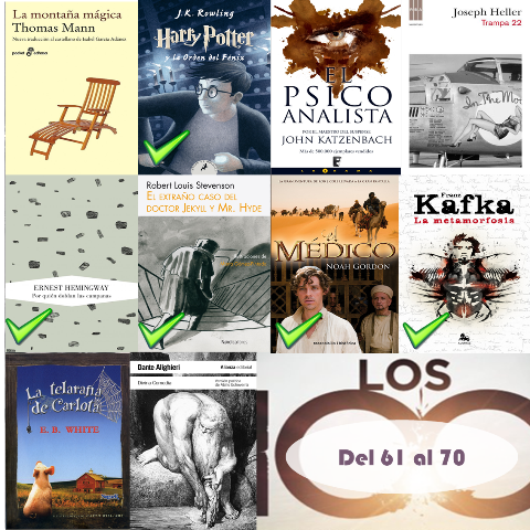 61 al 70 de los 100 mejores libros de todos los tiempos