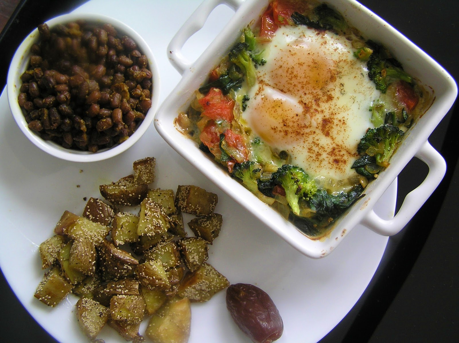 The Melting Pot My Lunch Baked Eggs, Potato & Adzuki Beans