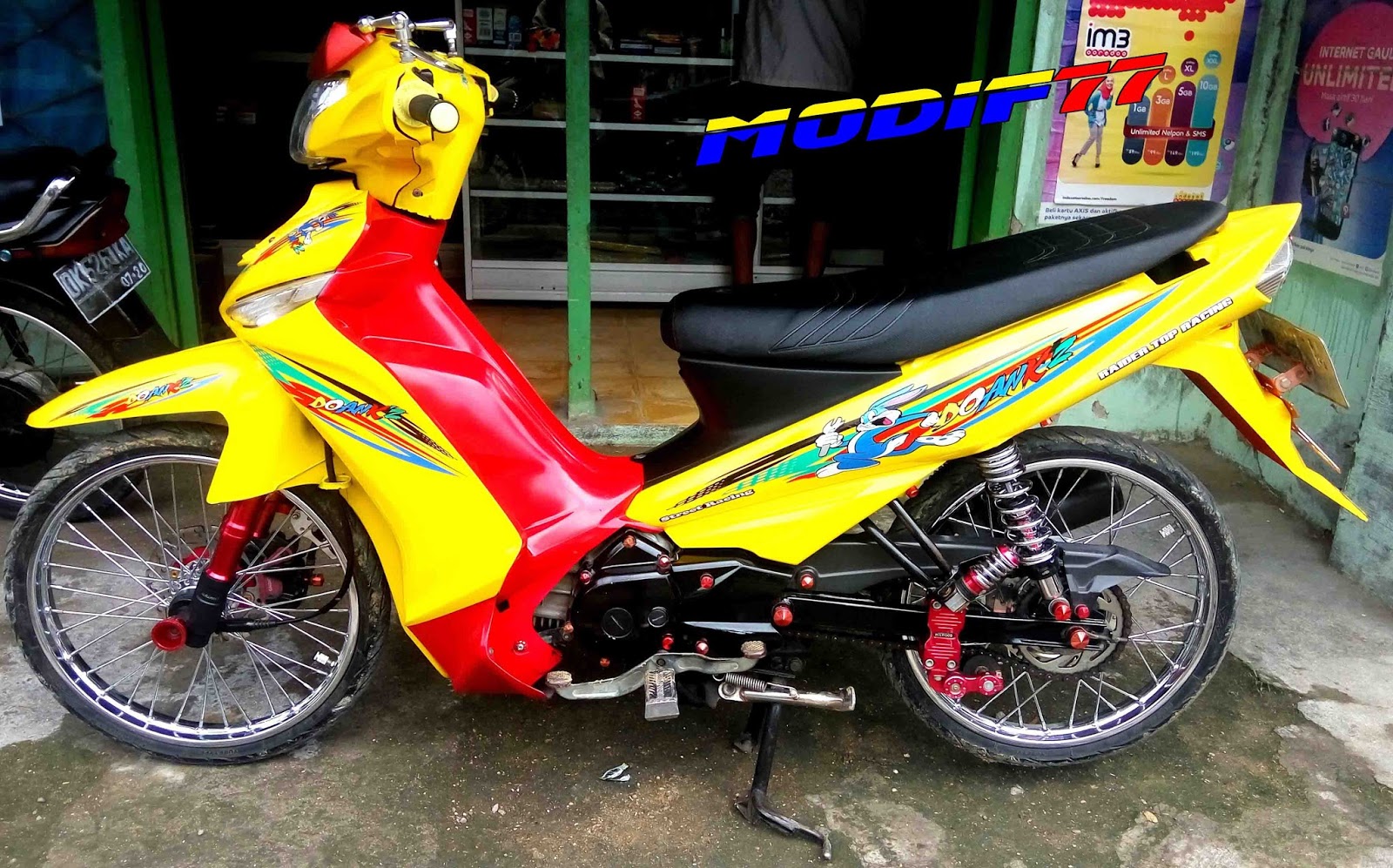 Modifikasi Vega ZR Yellow R Team PMKS MODIF 77