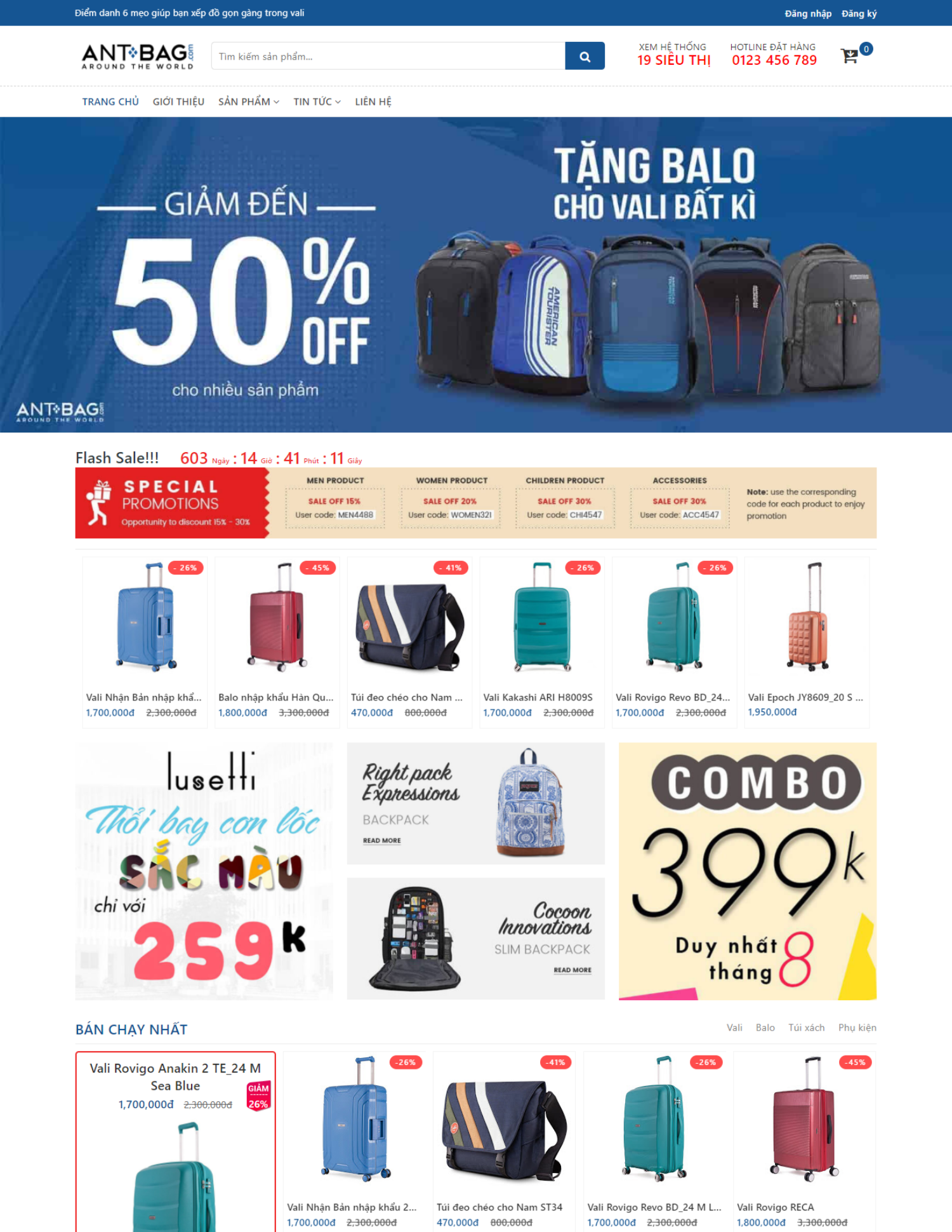 Theme blogspot bán hàng balo đẹp, chuẩn SEO (VSM19) Theme blogspot bán hàng balo đẹp, chuẩn SEO (VSM19)