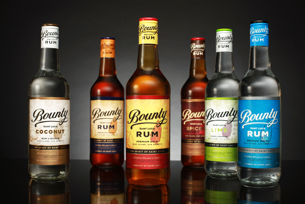 Bounty Rum Range Packaging Of The World