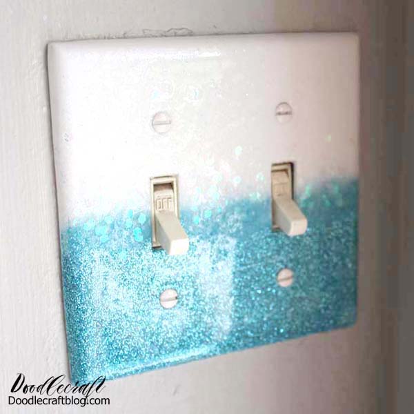 Resin Glitter Light Switch Plate Cover