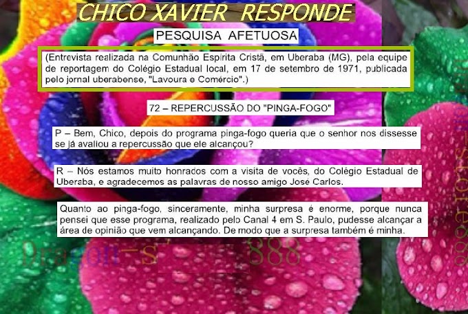CHICO XAVIER RESPONDE-SOBRE-O PINGA FOGO,ANTICONCEPCIONAIS E ABORTO,E O HOMEM E A CIVILIZAÇÃO 