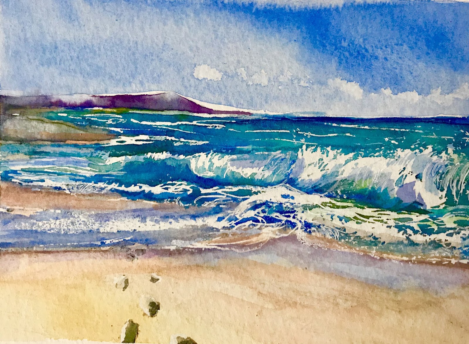 Suzanne Williams Art Watercolour Seascapes / Mixed media Seascapes