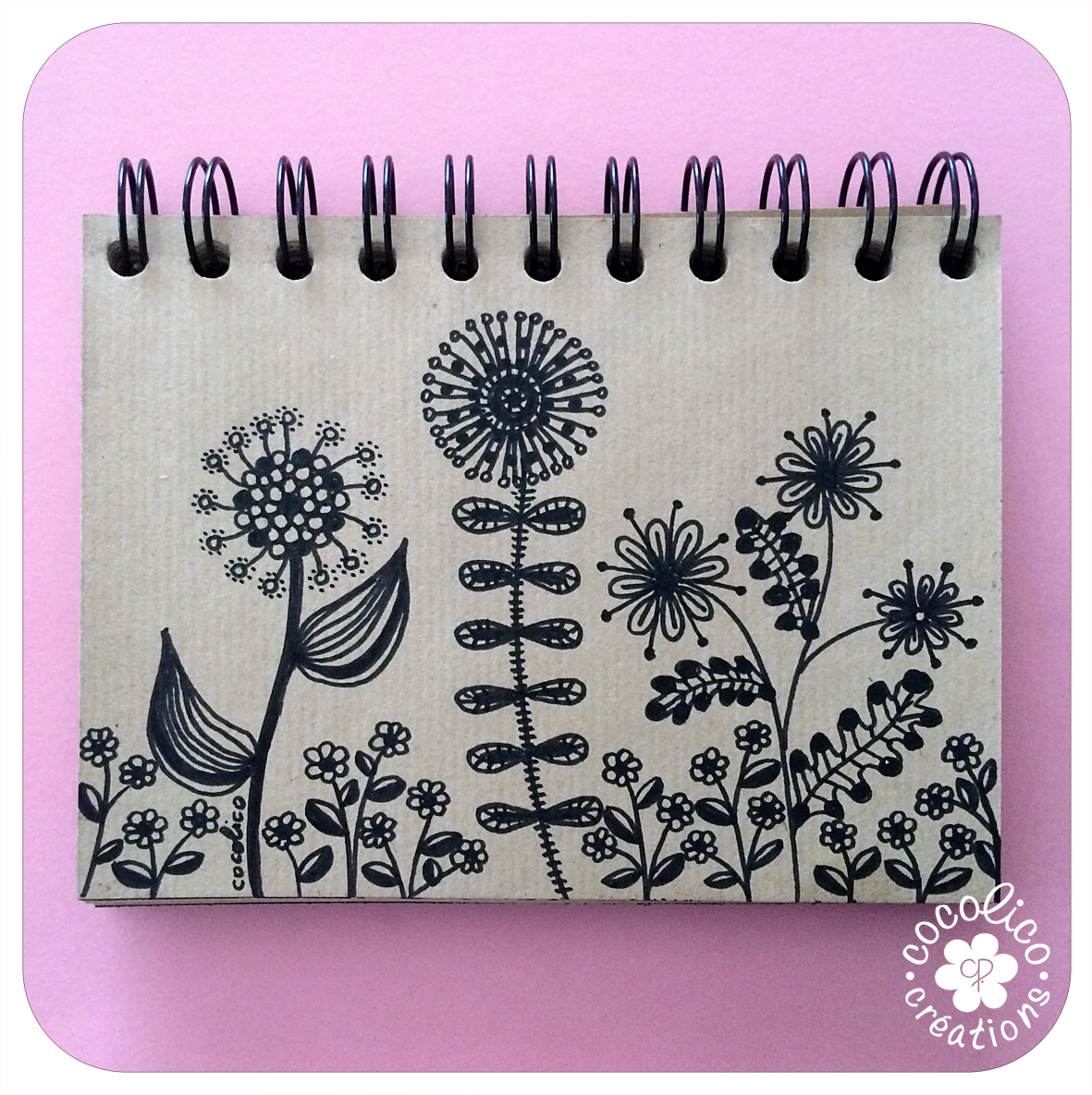 cocolico creations Illustrations Carnet craft sylo noir 5