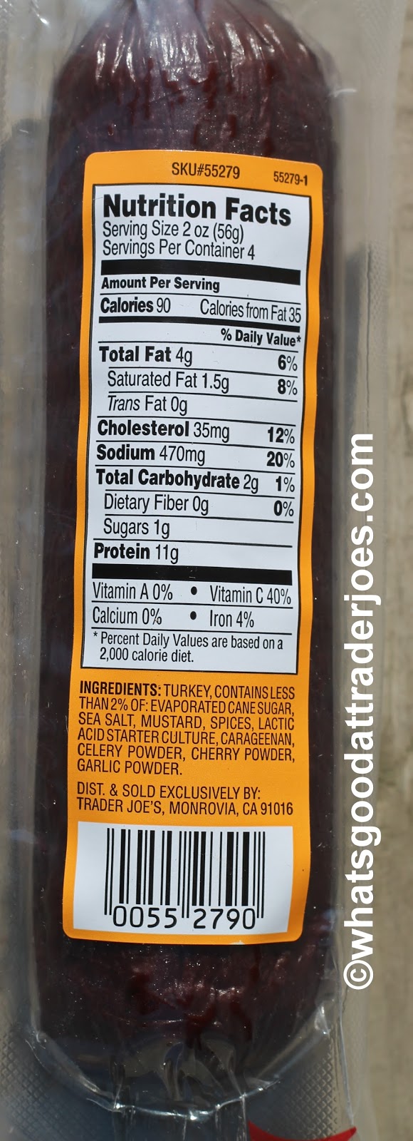 What's Good at Trader Joe's? Trader Joe's Natural Turkey Summer Sausage