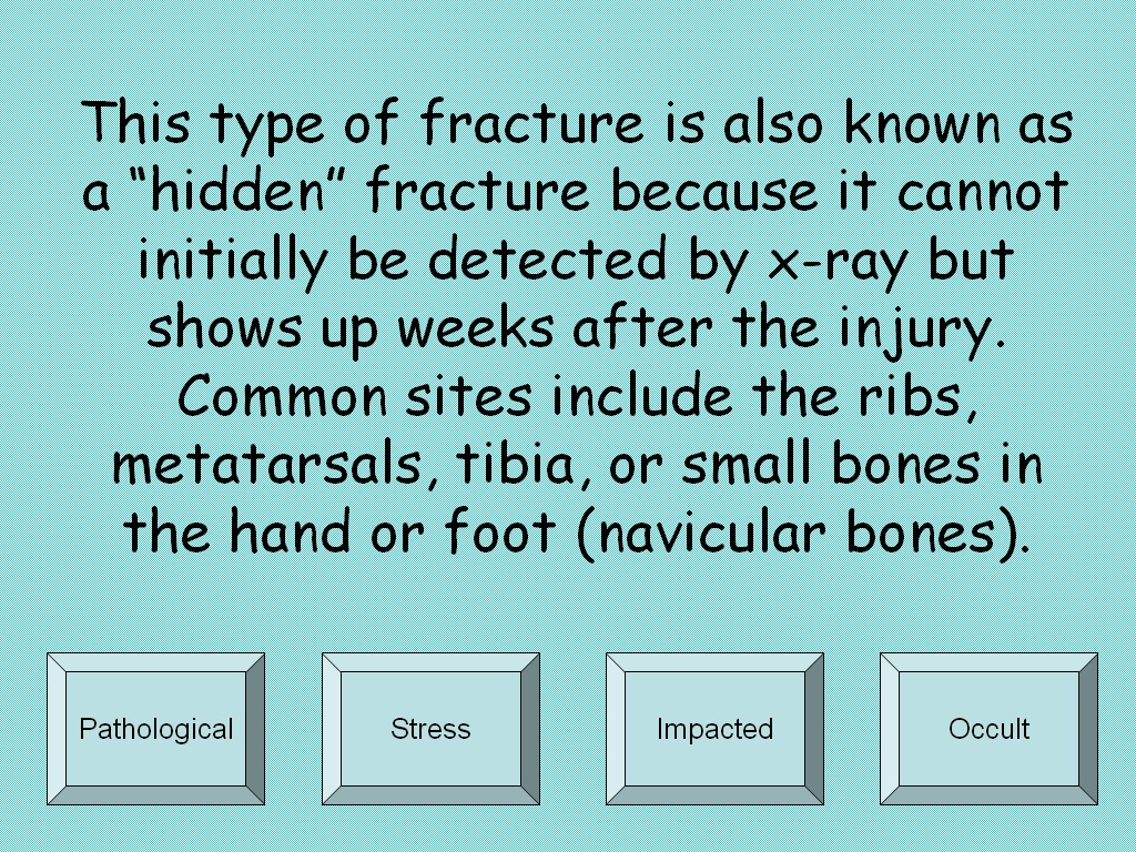 Student Survive 2 Thrive Free Medical Terminology Practice Test Fractures
