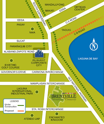 Brentville International Community Location Map