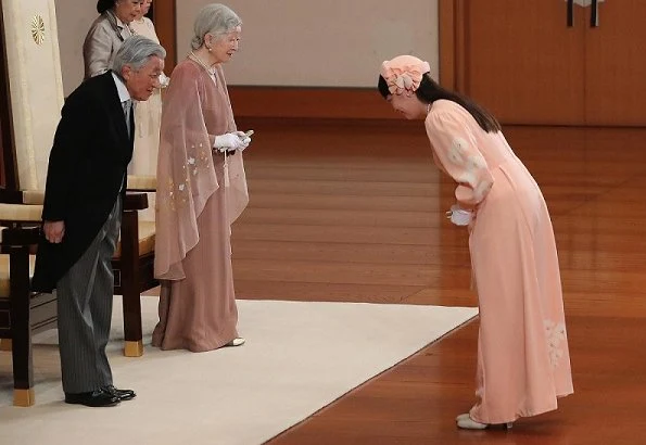 Crown Princess Masako, Princess Aiko, Prince Akishino, Princess Kiko, Princess Mako and Princess Kako