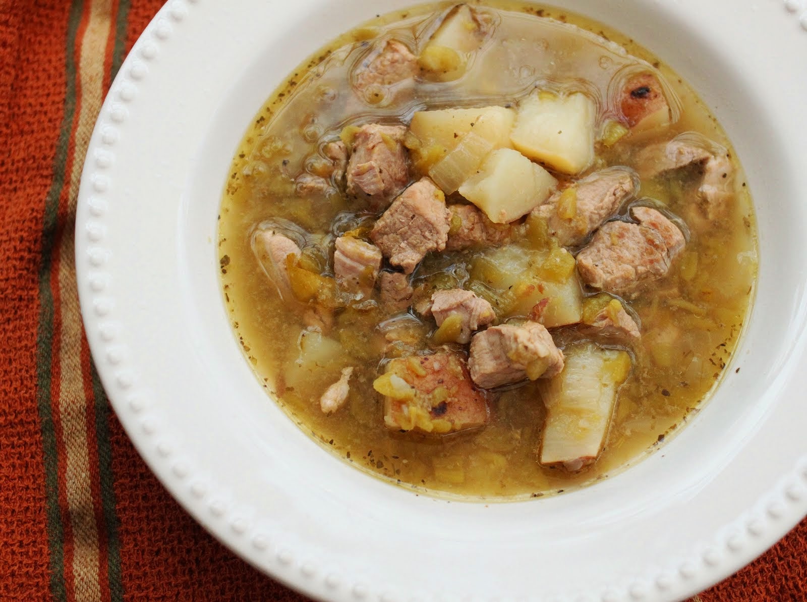 New Mexico Hatch Green Chili Stew {Gluten-Free}