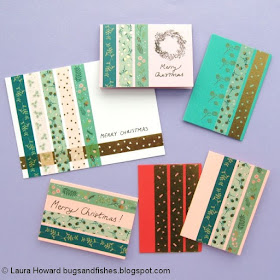 Bugs And Fishes By Lupin Easy Diy Christmas Card Ideas 1 Washi