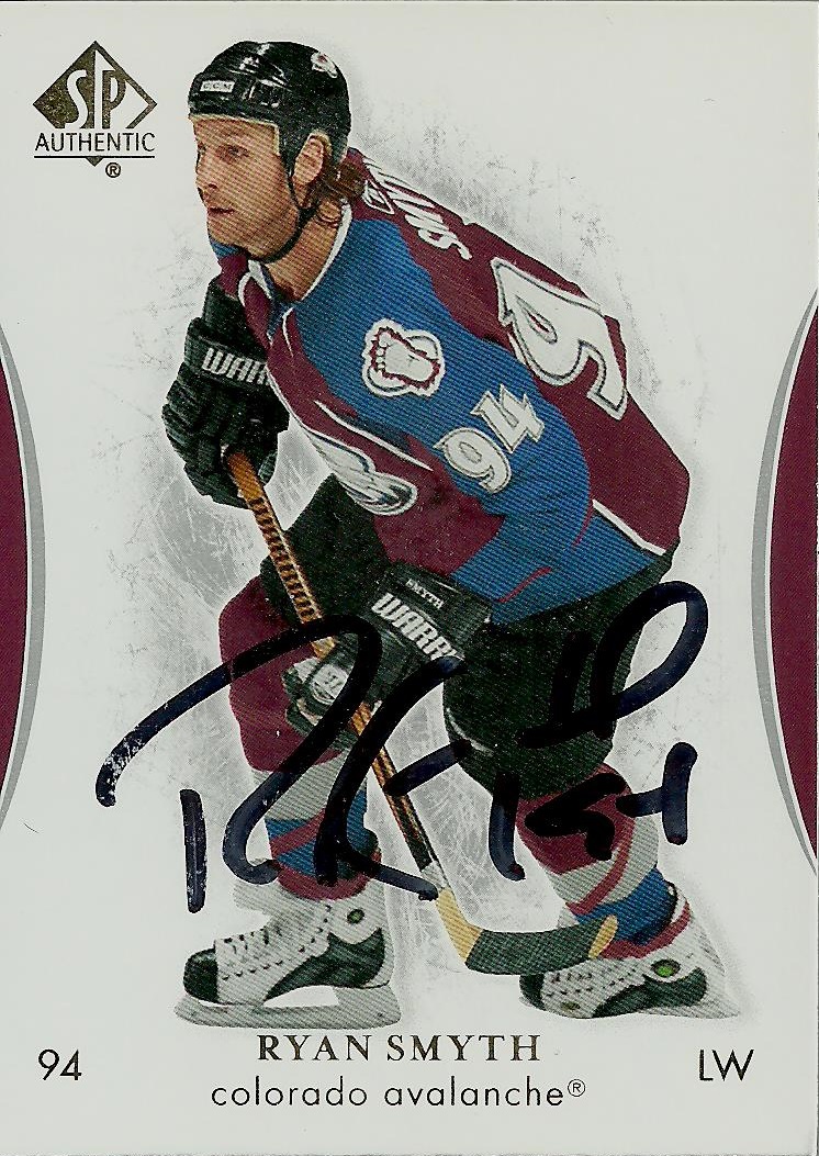 Hell's Valuable Collectibles Ryan Smyth 4 Autographed Cards