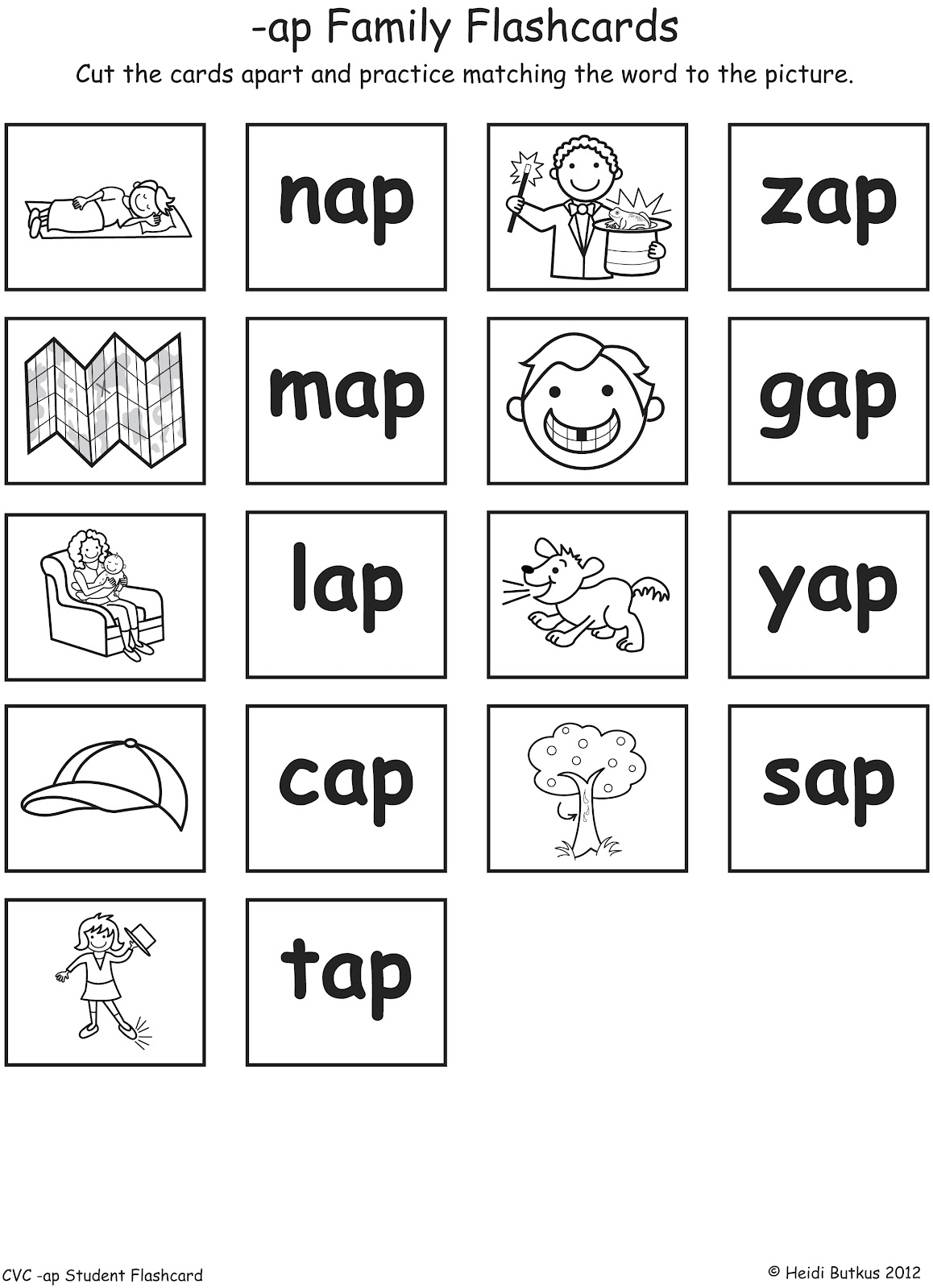 901 New cvc worksheets for kinder 763 These are the Student Flash Cards. They are about one inch square. 