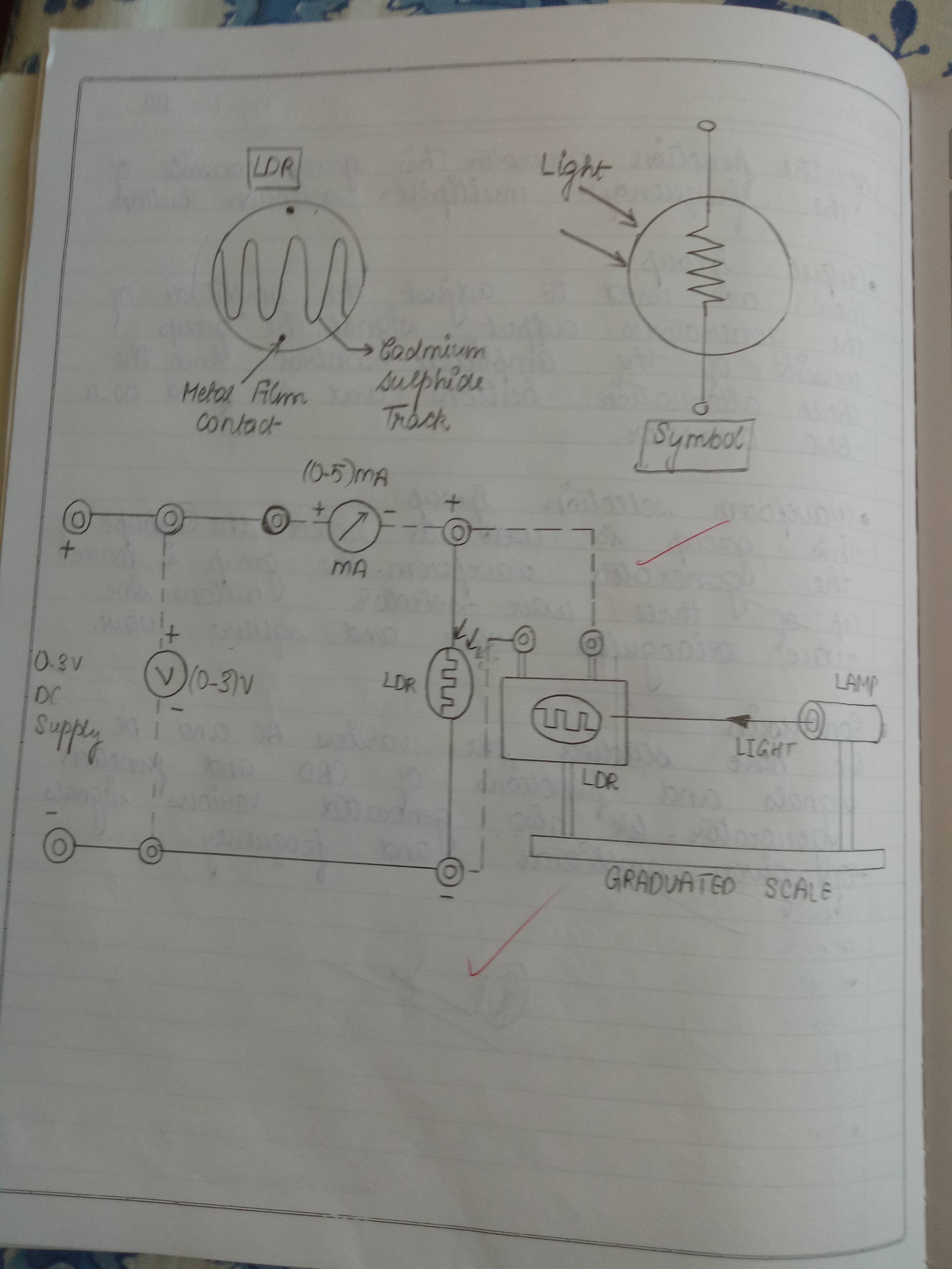 VI Characteristics of Light Dependent Resistor ( LDR )